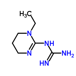 Guanidine, (1-ethyl-1,4,5,6-tetrahydro-2-pyrimidinyl)- (9CI) structure