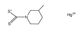 monomercury(II) mono(3-methylpiperidine-1-carbodithioate)结构式