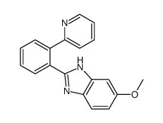 6-methoxy-2-(2-pyridin-2-ylphenyl)-1H-benzimidazole结构式