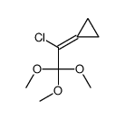 (1-chloro-2,2,2-trimethoxyethylidene)cyclopropane结构式