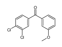 3,4-DICHLORO-3'-METHOXYBENZOPHENONE结构式