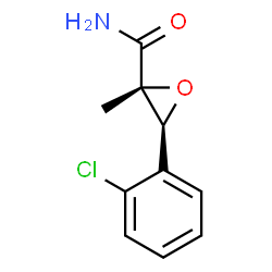 (2R,3S)-3-(2-CHLOROPHENYL)-2-METHYLOXIRANE-2-CARBOXAMIDE结构式