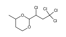 4-methyl-2-(1,3,3,3-tetrachloro-propyl)-[1,3]dioxane结构式