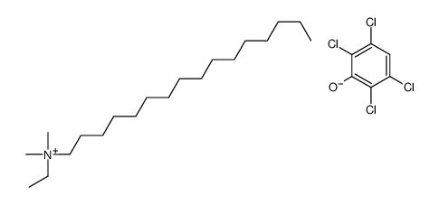 ethylhexadecyldimethylammonium 2,3,5,6-tetrachlorophenolate Structure