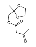 2,2-ethylenedioxypropyl acetoacetate结构式