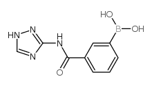 (3-((1H-1,2,4-TRIAZOL-3-YL)CARBAMOYL)PHENYL)BORONIC ACID structure