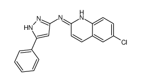 6-chloro-N-(5-phenyl-1H-pyrazol-3-yl)quinolin-2-amine Structure