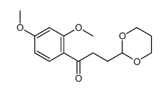 2',4'-DIMETHOXY-3-(1,3-DIOXAN-2-YL)PROPIOPHENONE结构式