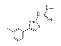 2-methyl-1-[4-(3-methylphenyl)-1,3-thiazol-2-yl]guanidine Structure