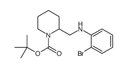 1-BOC-2-[(2-BROMO-PHENYLAMINO)-METHYL]-PIPERIDINE structure