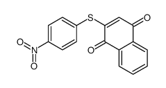 2-(4-nitrophenyl)sulfanylnaphthalene-1,4-dione结构式