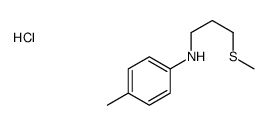 4-methyl-N-(3-methylsulfanylpropyl)aniline,hydrochloride结构式