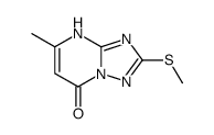 5-methyl-2-methylsulfanyl-4H-[1,2,4]triazolo[1,5-a]pyrimidin-7-one Structure