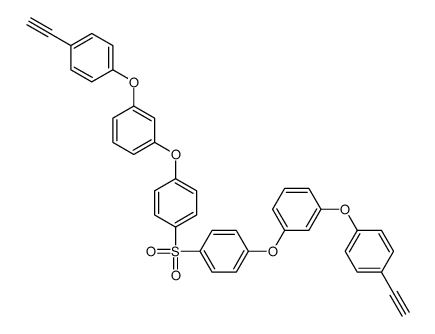 1-(4-ethynylphenoxy)-3-[4-[4-[3-(4-ethynylphenoxy)phenoxy]phenyl]sulfonylphenoxy]benzene结构式