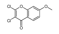 2,3-dichloro-7-methoxychromen-4-one Structure