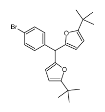 2-[(4-bromophenyl)-(5-tert-butylfuran-2-yl)methyl]-5-tert-butylfuran结构式