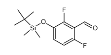 3-((tert-butyldimethylsilyl)oxy)-2,6-difluorobenzaldehyde Structure