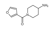 (4-aminopiperidin-1-yl)-(furan-3-yl)methanone结构式