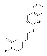 benzyl N-[5-[acetyl(hydroxy)amino]pentyl]carbamate结构式