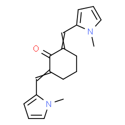 2,6-bis[(1-methyl-1H-pyrrol-2-yl)methylene]cyclohexan-1-one picture