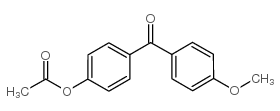 [4-(4-methoxybenzoyl)phenyl] acetate structure