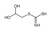 2,2-dihydroxyethyl carbamodithioate结构式