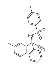 2-(3-methylphenyl)-2-phenyl-2-(tosylamino)acetonitrile Structure