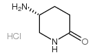 (R)-5-氨基-2-哌啶酮盐酸盐结构式