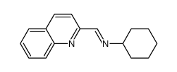 N-(quinolin-2-ylmethylene)cyclohexanamine Structure