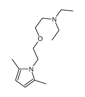 2-[2-(2,5-dimethylpyrrol-1-yl)ethoxy]-N,N-diethylethanamine Structure