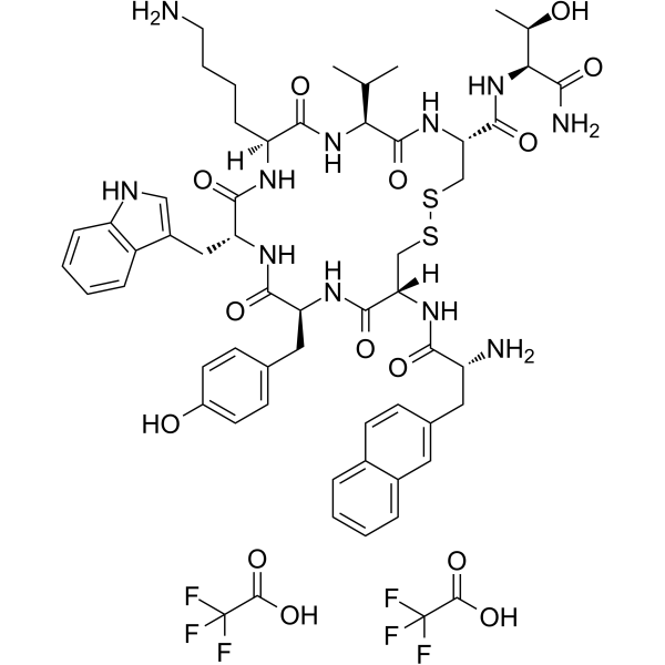 Lanreotide diTFA Structure