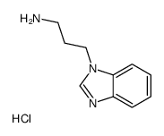 3-(1H-Benzimidazol-1-yl)-1-propanamine hydrochloride (1:1) Structure