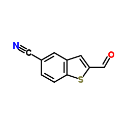 2-Formyl-1-benzothiophene-5-carbonitrile Structure