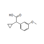 2-环丙基-2-(3-甲氧基苯基)乙酸结构式