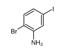 2-溴-5-碘苯胺结构式