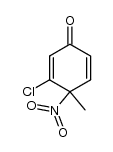 3-chloro-4-methyl-4-nitrocyclohexa-2,5-dienone Structure