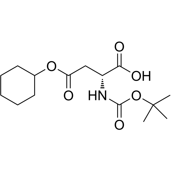 Boc-D-Asp(OcHex)-OH Structure