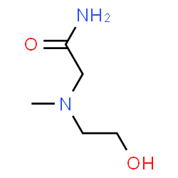 Acetamide, 2-[(2-hydroxyethyl)methylamino]- (9CI) Structure