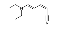 (Z,E)-5-diethylaminopentadienenitrile Structure