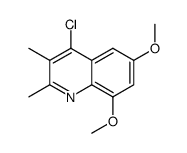 4-chloro-6,8-dimethoxy-2,3-dimethylquinoline结构式