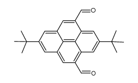 2,7-di-tert-butylpyrene-4,10-biscarbaldehyde Structure