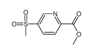 Methyl 5-(Methylsulfonyl)pyridine-2-carboxylate Structure