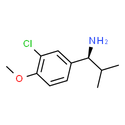 (1S)-1-(3-CHLORO-4-METHOXYPHENYL)-2-METHYLPROPYLAMINE Structure