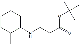 tert-butyl 3-[(2-methylcyclohexyl)amino]propanoate Structure