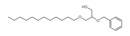 2-(benzyloxy)-3-(dodecyloxy)propan-1-ol结构式