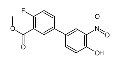 methyl 2-fluoro-5-(4-hydroxy-3-nitrophenyl)benzoate Structure