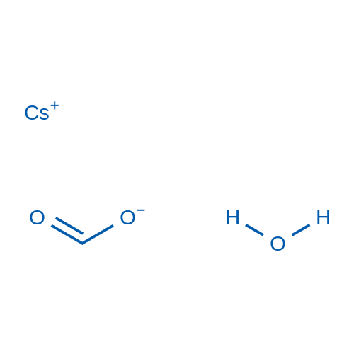 Cesium formate hydrate Structure