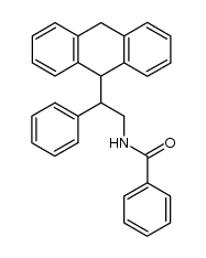 9-(2-Benzamido-1-phenylethyl)-9,10-dihydroanthracene结构式