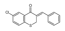 (3Z)-3-benzylidene-6-chlorothiochromen-4-one结构式