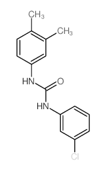 Urea,N-(3-chlorophenyl)-N'-(3,4-dimethylphenyl)- Structure